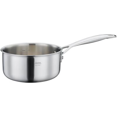 Spring GOURMET rondel Ø 16 cm, 1,4 l, stal nierdzewna, nadaje się do kuchenek indukcyjnych, nadaje się do piekarników/mycia w zmywarce, materiał wielowarstwowy, rdzeń aluminiowy, skala wewnętrzna Spring GOURMET rondel Ø 16 cm, 1,4 l, stal nierdzewna, nadaje się do kuchenek indukcyjnych, nadaje się do piekarników/mycia w zmywarce, materiał wielowarstwowy, rdzeń aluminiowy, skala wewnętrzna