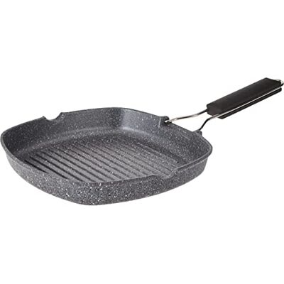 Tognana wi758bbbamnf grill Quadra z uchwytem, składany, aluminium, szary Tognana wi758bbbamnf grill Quadra z uchwytem, składany, aluminium, szary