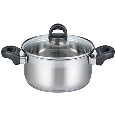 ELO Garnek do smażenia turmalin 20 cm, stal szlachetna indukcja, skala Skala pojemności, system dozowania oleju, stal nierdzewna 18/8 18/10, antypoślizgowe uchwyty zimne z ochroną przed ELO Garnek do smażenia turmalin 20 cm, stal szlachetna indukcja, skala Skala pojemności, system dozowania oleju, stal nierdzewna 18/8 18/10, antypoślizgowe uchwyty zimne z ochroną przed