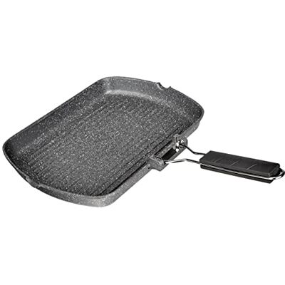 Tognana Porcellane wi758bdamnf prostokątny grill Pan – rondel prostokątny, chleb, czarny, szary, aluminium, 4 mm Tognana Porcellane wi758bdamnf prostokątny grill Pan – rondel prostokątny, chleb, czarny, szary, aluminium, 4 mm
