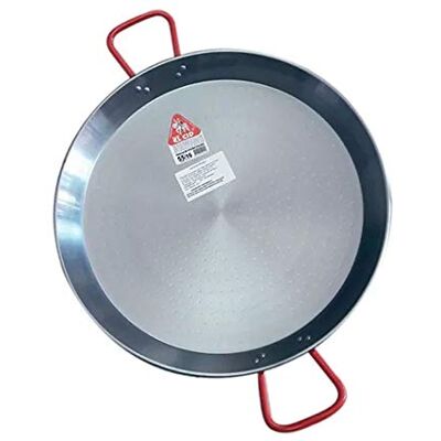 Garcima La idealna paella ze stali nierdzewnej, Srebro/Czerwony, 22cm - Patelnia do paelli Garcima La idealna paella ze stali nierdzewnej, Srebro/Czerwony, 22cm - Patelnia do paelli