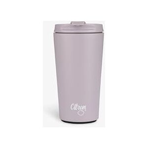 Citron Kubek podróżny do kawy z podwójną ścianką do gorących i zimnych napojów Bez BPA i szczelny 370 ml fioletowy Citron Kubek podróżny do kawy z podwójną ścianką do gorących i zimnych napojów Bez BPA i szczelny 370 ml fioletowy