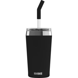 6178.50 SIGG Kubek termiczny – Travel Mug Helia Peaceful Black – ze słomką wielokrotnego użytku i szczotką do czyszczenia – szczelny – nie zawiera BPA – stal nierdzewna 18/8 – czarny, 0,45 l 6178.50 SIGG Kubek termiczny – Travel Mug Helia Peaceful Black – ze słomką wielokrotnego użytku i szczotką do czyszczenia – szczelny – nie zawiera BPA – stal nierdzewna 18/8 – czarny, 0,45 l