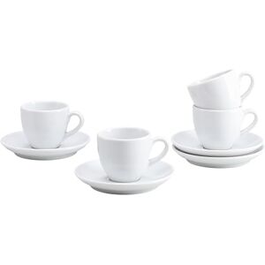 Creatable , 24986, seria Bistrot biały, 4-częściowy zestaw naczyń dla 4 osób, zestaw do espresso z porcelany, nadaje się do mycia w zmywarce i używania w kuchence mikrofalowej, Made in Europe Creatable , 24986, seria Bistrot biały, 4-częściowy zestaw naczyń dla 4 osób, zestaw do espresso z porcelany, nadaje się do mycia w zmywarce i używania w kuchence mikrofalowej, Made in Europe