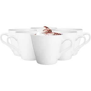 Glasmark KROSNO 1992 filiżanka ceramiczna zestaw 6 sztuk 230 ml filiżanki do kawy, filiżanki do herbaty, kubki do herbaty, nadają się do mycia w zmywarce, kolor biały Maja Glasmark KROSNO 1992 filiżanka ceramiczna zestaw 6 sztuk 230 ml filiżanki do kawy, filiżanki do herbaty, kubki do herbaty, nadają się do mycia w zmywarce, kolor biały Maja