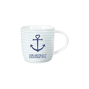 Grafik Werkstatt Grafik-Werkstatt Filiżanka do kawy, Kubek do Kawy z Sentencją, 300 ml, Zabawna Porcelanowa Filiżanka Kubek Morski Ulubione Miejsce Grafik Werkstatt Grafik-Werkstatt Filiżanka do kawy, Kubek do Kawy z Sentencją, 300 ml, Zabawna Porcelanowa Filiżanka Kubek Morski Ulubione Miejsce