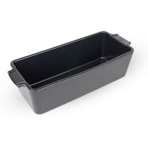 Peugeot Ceramiczne naczynie na bochenek, ceramiczne naczynie do pieczenia chleba z uchwytami, łupek, 31 cm, 2 l Peugeot Ceramiczne naczynie na bochenek, ceramiczne naczynie do pieczenia chleba z uchwytami, łupek, 31 cm, 2 l