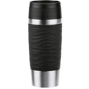 Emsa N20212 Travel Mug Wave kubek termiczny 0,36 litra nowa komfortowa zakrętka stal nierdzewna 4 h gorąca i zimna przez 8 h 100% szczelności nadaje się do mycia w zmywarce otwór do picia Emsa N20212 Travel Mug Wave kubek termiczny 0,36 litra nowa komfortowa zakrętka stal nierdzewna 4 h gorąca i zimna przez 8 h 100% szczelności nadaje się do mycia w zmywarce otwór do picia