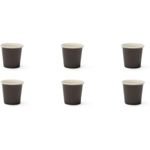 Excelsa Trendy zestaw 6 szklanek do kawy, porcelana, pojemność 90 ml, szary taupe Excelsa Trendy zestaw 6 szklanek do kawy, porcelana, pojemność 90 ml, szary taupe