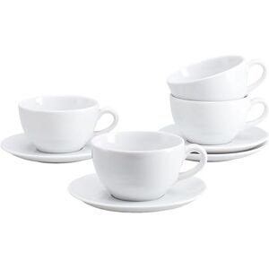 Creatable , 24985, seria Bistrot biały, 8-częściowy zestaw naczyń dla 4 osób, porcelanowy zestaw do cappuccino, nadaje się do mycia w zmywarce i używania w kuchence mikrofalowej, wyprodukowano w Creatable , 24985, seria Bistrot biały, 8-częściowy zestaw naczyń dla 4 osób, porcelanowy zestaw do cappuccino, nadaje się do mycia w zmywarce i używania w kuchence mikrofalowej, wyprodukowano w