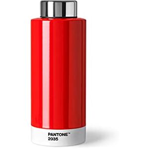 Pantone Butelka do picia, ze stali nierdzewnej o podwójnych ściankach, z funkcją termiczną, zabezpieczona przed wyciekiem, 500 ml, Red 2035 Pantone Butelka do picia, ze stali nierdzewnej o podwójnych ściankach, z funkcją termiczną, zabezpieczona przed wyciekiem, 500 ml, Red 2035