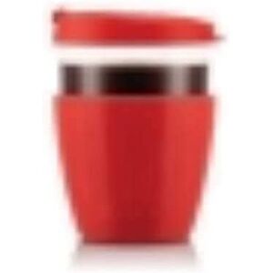 Bodum 12091-04 JOYCUP szklany kubek na wynos z pokrywką i silikonową tuleją, 0,4 l Bodum 12091-04 JOYCUP szklany kubek na wynos z pokrywką i silikonową tuleją, 0,4 l