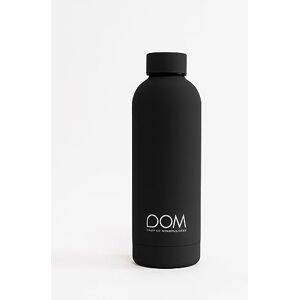 Drop of Mindfulness Butelka na wodę Czarna matowa stylowa czarna butelka na wodę w gumowym wykończeniu zatrzymuje ciepło/chłodzenie przez 10 godzin, 500 ml Drop of Mindfulness Butelka na wodę Czarna matowa stylowa czarna butelka na wodę w gumowym wykończeniu zatrzymuje ciepło/chłodzenie przez 10 godzin, 500 ml