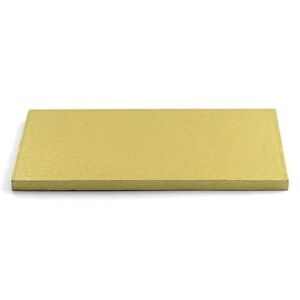Decora , 0931377 Sztywny prostokątny podkład na tort, złoty kolor, podwójnie powlekany aluminium, wytrzymały i wytrzymały, idealny do prezentacji ciast, 60 x 40 x wys. 1,2 cm Decora , 0931377 Sztywny prostokątny podkład na tort, złoty kolor, podwójnie powlekany aluminium, wytrzymały i wytrzymały, idealny do prezentacji ciast, 60 x 40 x wys. 1,2 cm