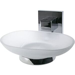 FACKELMANN 86748 taca chromowana z błyszczącym szkłem 13 x 6 x 12 cm FACKELMANN 86748 taca chromowana z błyszczącym szkłem 13 x 6 x 12 cm