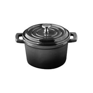 APS 88331 Mini garnek z pokrywką 5 STARS – emaliowane żeliwo, 0,35 litra, antracytowy, nadaje się do kuchenek indukcyjnych APS 88331 Mini garnek z pokrywką 5 STARS – emaliowane żeliwo, 0,35 litra, antracytowy, nadaje się do kuchenek indukcyjnych