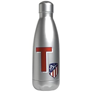 ATLETICO DE MADRID 1903 Atletico de Madrid butelka wody ze stali nierdzewnej, szczelne zamknięcie, z literą T w kolorze czerwonym, 550 ml, kolor metaliczny, oficjalny produkt (CyP Brands) ATLETICO DE MADRID 1903 Atletico de Madrid butelka wody ze stali nierdzewnej, szczelne zamknięcie, z literą T w kolorze czerwonym, 550 ml, kolor metaliczny, oficjalny produkt (CyP Brands)