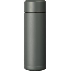 Kyocera Izolowana butelka na wodę SLIM z ceramiczną powłoką wewnętrzną 12 godzin na gorąco, 24 godziny na zimno, bez BPA, łatwe do czyszczenia, szczelne, 180 ml, dark-grey, MB-06S-GY SLIM Kyocera Izolowana butelka na wodę SLIM z ceramiczną powłoką wewnętrzną 12 godzin na gorąco, 24 godziny na zimno, bez BPA, łatwe do czyszczenia, szczelne, 180 ml, dark-grey, MB-06S-GY SLIM