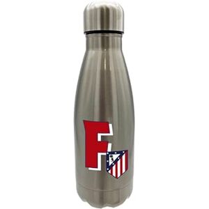 CYPBRANDS Atlético de Madrid Butelka do picia ze stali nierdzewnej, szczelna, z literą A w kolorze czerwonym, 550 ml, metaliczna, oficjalny produkt (CyP CYPBRANDS Atlético de Madrid Butelka do picia ze stali nierdzewnej, szczelna, z literą A w kolorze czerwonym, 550 ml, metaliczna, oficjalny produkt (CyP