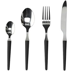 Tognana Zestaw sztućców 24 sztuki Zen czarny - cutlery set Tognana Zestaw sztućców 24 sztuki Zen czarny - cutlery set