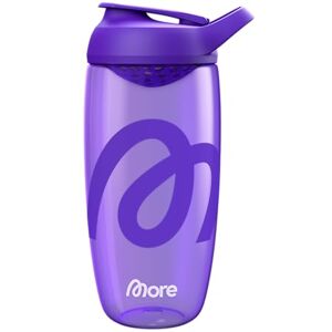 MORE NUTRITION MORE Premium Shaker 700 ml, fioletowy, zintegrowane sitko do mieszania i pasek do noszenia, bezgłośny, z wysokiej jakości tworzywa sztucznego ECOZEN MORE NUTRITION MORE Premium Shaker 700 ml, fioletowy, zintegrowane sitko do mieszania i pasek do noszenia, bezgłośny, z wysokiej jakości tworzywa sztucznego ECOZEN