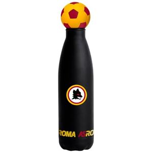 Seven AS ROMA butelka na wodę ze stali nierdzewnej, 500 ml, silikonowa pokrywka na pokrywkę, utrzymanie temperatury: gorąca 12 h/zimno 24 h, dla dzieci, chłopców, dorosłych, piłki nożnej, oficjalny Seven AS ROMA butelka na wodę ze stali nierdzewnej, 500 ml, silikonowa pokrywka na pokrywkę, utrzymanie temperatury: gorąca 12 h/zimno 24 h, dla dzieci, chłopców, dorosłych, piłki nożnej, oficjalny