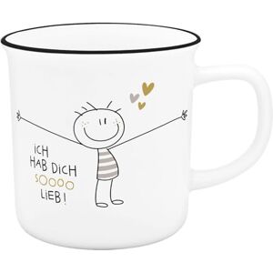 Sheepworld XL-Becher in Emailleoptik "Hab dich sooo lieb Sheepworld XL-Becher in Emailleoptik "Hab dich sooo lieb
