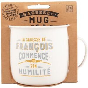 MUG NOMADE Francuski spersonalizowany kubek do herbaty i kawy prezent dla mężczyzn i kobiet MUG NOMADE Francuski spersonalizowany kubek do herbaty i kawy prezent dla mężczyzn i kobiet