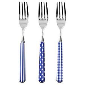 Home Provence Set 6 Widelce Stół ze stali nierdzewnej, Niebieski wystrój Home Provence Set 6 Widelce Stół ze stali nierdzewnej, Niebieski wystrój