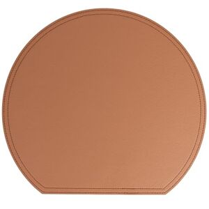 Tivoli Zestaw 6 skórzanych podkładek półksiężycowych z PCW 36,5 x 33 cm, Horeca Brown Tivoli Zestaw 6 skórzanych podkładek półksiężycowych z PCW 36,5 x 33 cm, Horeca Brown