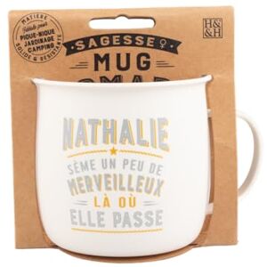 MUG NOMADE Nathalie spersonalizowany kubek do herbaty i kawy prezent dla mężczyzn i kobiet MUG NOMADE Nathalie spersonalizowany kubek do herbaty i kawy prezent dla mężczyzn i kobiet