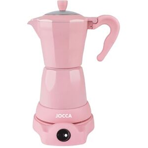Jocca Włoski dzbanek do kawy różowy 6 filiżanek Podstawa obrotowa o 360° System utrzymuje ciepło Uchwyt chłodny 480 W bez przewodów Jocca Włoski dzbanek do kawy różowy 6 filiżanek Podstawa obrotowa o 360° System utrzymuje ciepło Uchwyt chłodny 480 W bez przewodów