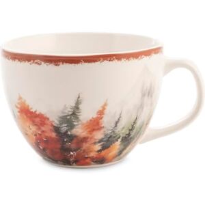 H&H Jumbo zestaw 9 filiżanek z porcelany kostnej, jesienny wystrój, 470 ml, duże filiżanki do herbaty, cappuccino, do kawy latte elegancki i sezonowy design H&H Jumbo zestaw 9 filiżanek z porcelany kostnej, jesienny wystrój, 470 ml, duże filiżanki do herbaty, cappuccino, do kawy latte elegancki i sezonowy design
