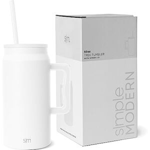 Simple Modern Kubek 1400 ml kubek z uchwytem i pokrywką ze słomki wielokrotnego użytku izolowana butelka na wodę ze stali nierdzewnej duży podróżny dzbanek na wodę prezenty dla mężczyzn, kobiet, Simple Modern Kubek 1400 ml kubek z uchwytem i pokrywką ze słomki wielokrotnego użytku izolowana butelka na wodę ze stali nierdzewnej duży podróżny dzbanek na wodę prezenty dla mężczyzn, kobiet,