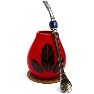 Mate Green Kubek do herbaty Mate ● Kubek Mate Hoja czerwony ● Kubek ceramiczny i Bombilla ● Stalowa bombilla ● Słomka ● Ceramiczna tykwa Kubek do herbaty mate Mate Green Kubek do herbaty Mate ● Kubek Mate Hoja czerwony ● Kubek ceramiczny i Bombilla ● Stalowa bombilla ● Słomka ● Ceramiczna tykwa Kubek do herbaty mate