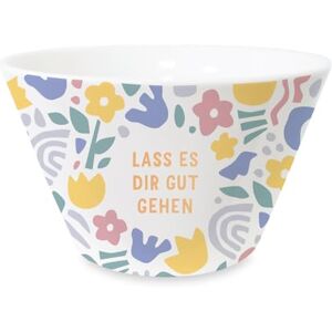 Grafik Werkstatt Grafik-Werkstatt Miska na musli z prawdziwego złota porcelanowa miska Lass es dir gut gehen Grafik Werkstatt Grafik-Werkstatt Miska na musli z prawdziwego złota porcelanowa miska Lass es dir gut gehen