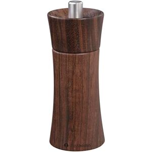 Zassenhaus Młynek do pieprzu FRANKFURT 14 cm orzech włoski z płynnie regulowanym ceramicznym mechanizmem mielącym wypełniony młynek do przypraw Ø 5,4 × 14 cm Zassenhaus Młynek do pieprzu FRANKFURT 14 cm orzech włoski z płynnie regulowanym ceramicznym mechanizmem mielącym wypełniony młynek do przypraw Ø 5,4 × 14 cm