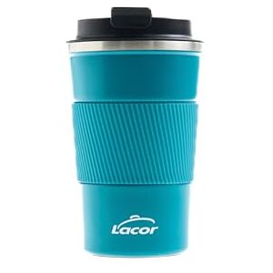 LACOR 63134 Ocean termos, podwójne ścianki, nie zawiera BPA, 100% szczelny, antypoślizgowy pasek, idealny do gorących i zimnych napojów, stal nierdzewna, 350 ml, niebieski LACOR 63134 Ocean termos, podwójne ścianki, nie zawiera BPA, 100% szczelny, antypoślizgowy pasek, idealny do gorących i zimnych napojów, stal nierdzewna, 350 ml, niebieski