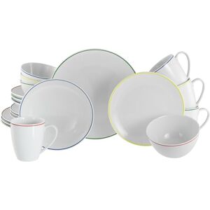 Creatable , 24055 Luna Color Line, 20-częściowy zestaw naczyń dla 4 osób, porcelanowy serwis łączony, nadaje się do mycia w zmywarce i używania w kuchence mikrofalowej, wysokiej jakości produkcja Creatable , 24055 Luna Color Line, 20-częściowy zestaw naczyń dla 4 osób, porcelanowy serwis łączony, nadaje się do mycia w zmywarce i używania w kuchence mikrofalowej, wysokiej jakości produkcja