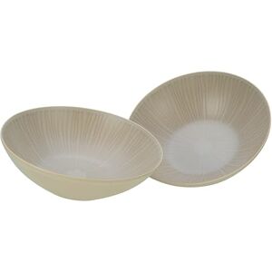 CreaTable Vesuvio - Zestaw misek na sałatę, Beżowy, Elegancki, Trwały CreaTable Vesuvio - Zestaw misek na sałatę, Beżowy, Elegancki, Trwały