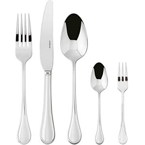 Sambonet Royal 52563-G6 zestaw naczyń ze stali nierdzewnej 18/10, dla 6 osób, 30-częściowy: 6 widelców, 6 łyżek, 6 noży, 6 łyżeczek, 6 łyżeczek do herbaty, 6 widelców deserowych, nadaje się do mycia Sambonet Royal 52563-G6 zestaw naczyń ze stali nierdzewnej 18/10, dla 6 osób, 30-częściowy: 6 widelców, 6 łyżek, 6 noży, 6 łyżeczek, 6 łyżeczek do herbaty, 6 widelców deserowych, nadaje się do mycia