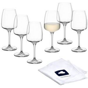 Leonardo HOME Kieliszki do wina Riesling CESTI (zestaw 6 szt.) wraz ze ściereczką do polerowania • Kieliszki do wina (280 ml) • Odporne na uderzenia i nadają się do codziennego użytku • Kieliszki do Leonardo HOME Kieliszki do wina Riesling CESTI (zestaw 6 szt.) wraz ze ściereczką do polerowania • Kieliszki do wina (280 ml) • Odporne na uderzenia i nadają się do codziennego użytku • Kieliszki do