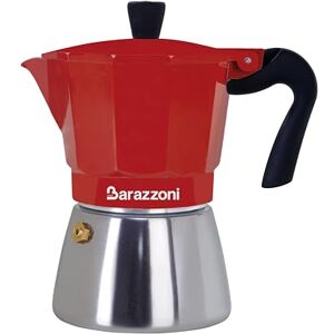 Barazzoni Spa BARAZONI, Dzbanek do kawy, aluminium i stal, czerwony model hybrydowy, 3 filiżanki, bezpieczny, solidny, elegancki, uchwyt i gałka, nie psuje płyt indukcyjnych, akademia mistrzów kawy Barazzoni Spa BARAZONI, Dzbanek do kawy, aluminium i stal, czerwony model hybrydowy, 3 filiżanki, bezpieczny, solidny, elegancki, uchwyt i gałka, nie psuje płyt indukcyjnych, akademia mistrzów kawy