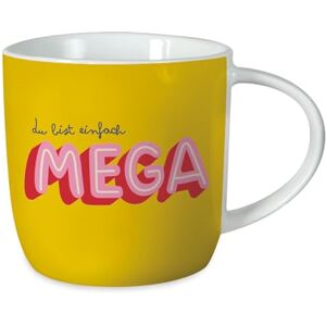 Grafik Werkstatt Grafik-Werkstatt Filiżanka do kawy z sentencją 300 ml Porcelana Filiżanka du bist einfach mega Grafik Werkstatt Grafik-Werkstatt Filiżanka do kawy z sentencją 300 ml Porcelana Filiżanka du bist einfach mega