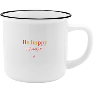 GRUSS & CO Kubek XL z motywem Be happy ulubiony kubek z porcelany, filiżanka z sentencją, 55 ml, z banderolą prezentową prezent dla koleżanki, siostry 74184 GRUSS & CO Kubek XL z motywem Be happy ulubiony kubek z porcelany, filiżanka z sentencją, 55 ml, z banderolą prezentową prezent dla koleżanki, siostry 74184
