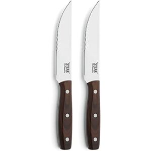 Amefa PORTERHOUSE Steakmesser Zestaw 2-częściowy Kunststoffgriff w Holzoptik Wellenschliff Messer Stal nierdzewna 13/0 polerowana na wysoki połysk, czyszczenie rąk, z etui, akcesoria do grilla, Amefa PORTERHOUSE Steakmesser Zestaw 2-częściowy Kunststoffgriff w Holzoptik Wellenschliff Messer Stal nierdzewna 13/0 polerowana na wysoki połysk, czyszczenie rąk, z etui, akcesoria do grilla,