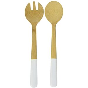 Pebbly , Bambusowe Łyżki Do Sałatki Z Kremowymi Uchwytami, 29 Cm, Do Serwowania, Mieszania I Przygotowywania, Długie Uchwyty Do Wszystkich Rodzajów Misek Sałatkowych Pebbly , Bambusowe Łyżki Do Sałatki Z Kremowymi Uchwytami, 29 Cm, Do Serwowania, Mieszania I Przygotowywania, Długie Uchwyty Do Wszystkich Rodzajów Misek Sałatkowych