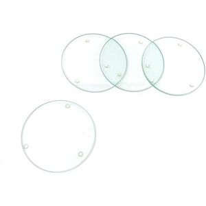 Glorex Podkładki szklane, szklane, wielokolorowe, 10,3 x 10,3 x 2,3 cm, 4 szt Glorex Podkładki szklane, szklane, wielokolorowe, 10,3 x 10,3 x 2,3 cm, 4 szt