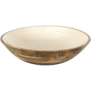 HOME DECO FACTORY , KA0652, Miska na sałatkę z naturalnego drewna mango, elegancki i uniwersalny design, idealna do sałatek i różnych potraw, średnica 33 cm, kolor beżowo-brązowy HOME DECO FACTORY , KA0652, Miska na sałatkę z naturalnego drewna mango, elegancki i uniwersalny design, idealna do sałatek i różnych potraw, średnica 33 cm, kolor beżowo-brązowy