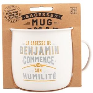 MUG NOMADE Spersonalizowany kubek do herbaty i kawy Benjamin prezent dla mężczyzn i kobiet MUG NOMADE Spersonalizowany kubek do herbaty i kawy Benjamin prezent dla mężczyzn i kobiet